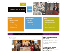 Tablet Screenshot of communicatorsclub.org